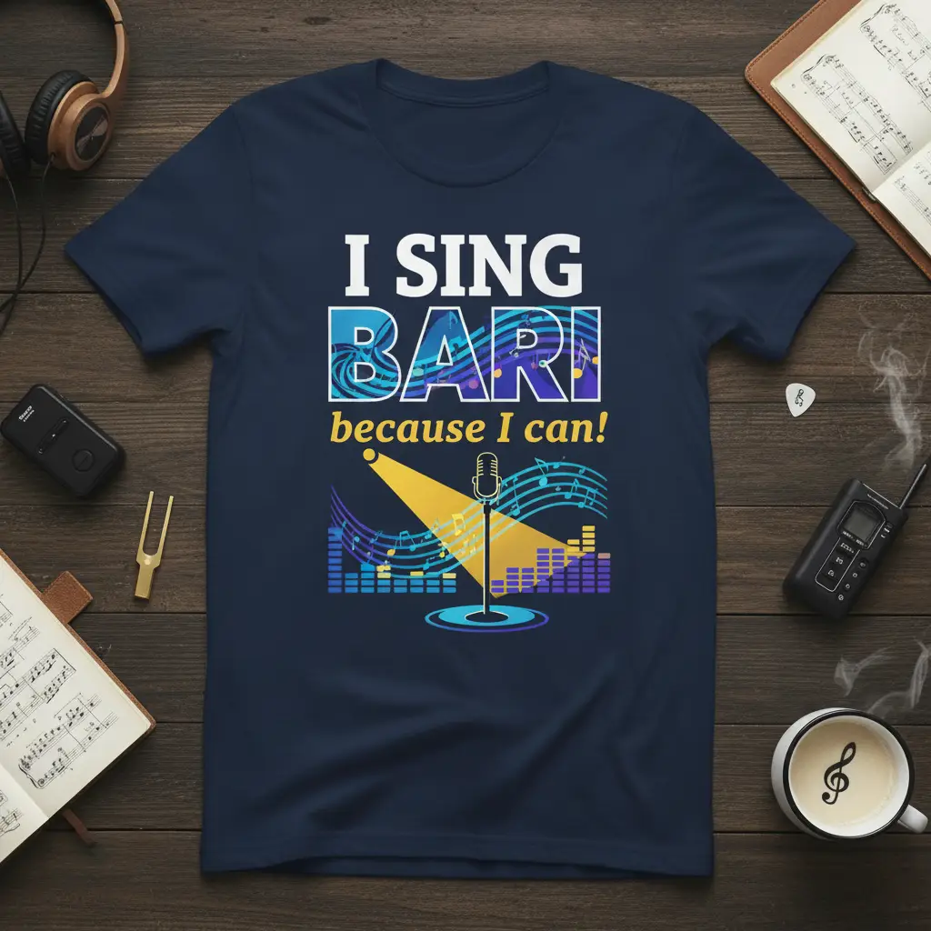 I Sing Bari Because I Can! T-Shirt Singer Gift