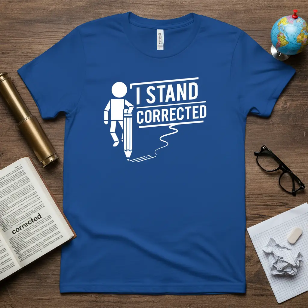 I Stand Corrected T-Shirt Funny Teacher Gift for Writers