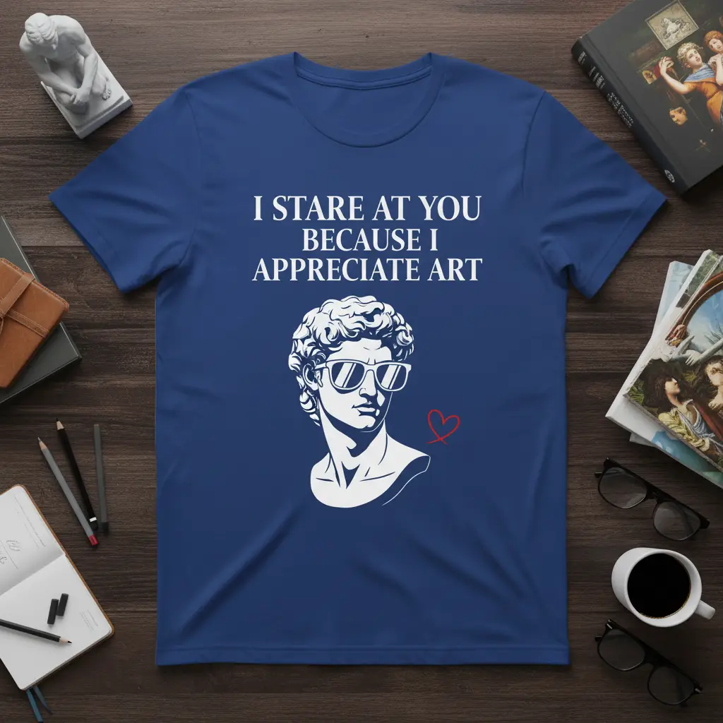 I Stare at You Because I Appreciate Art T-Shirt