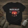 I survived Death Valley California T-Shirt with desert sunset graphic and text details