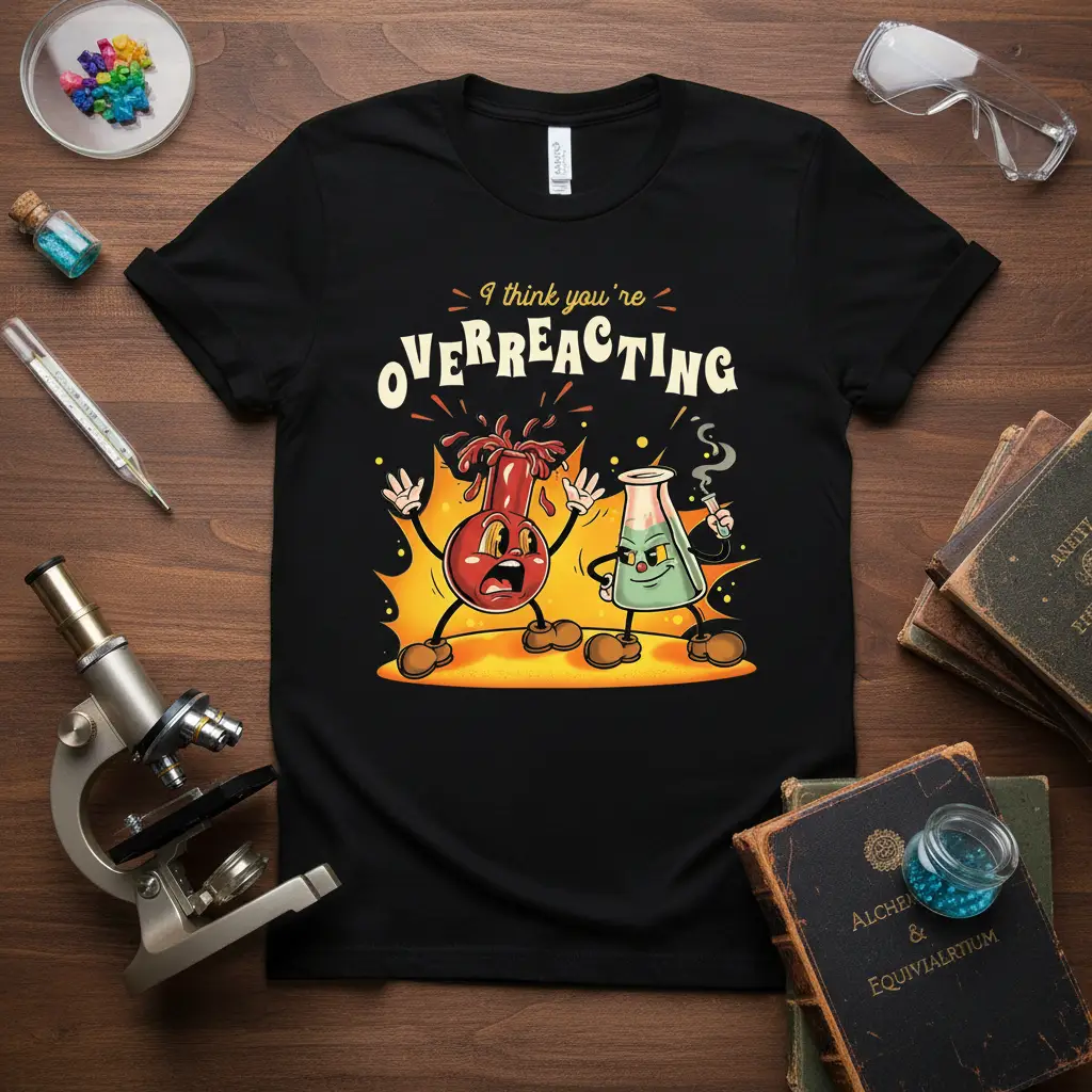 I Think You’re Overreacting Chemistry Humor T-Shirt