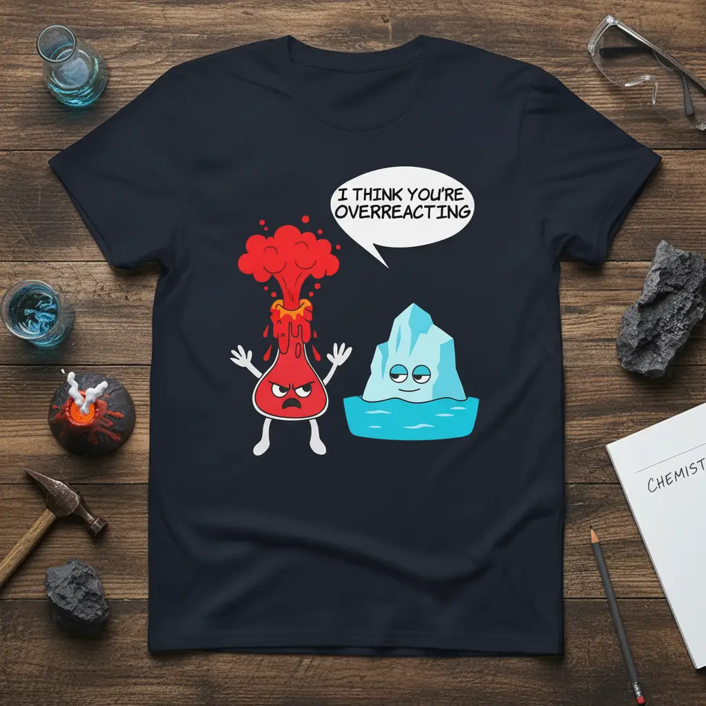 I Think You’re Overreacting Science Joke T-Shirt