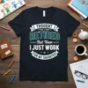 I THOUGHT I RETIRED But Now I JUST WORK FOR MY DAUGHTER quote t-shirt with bold typography and banner graphics