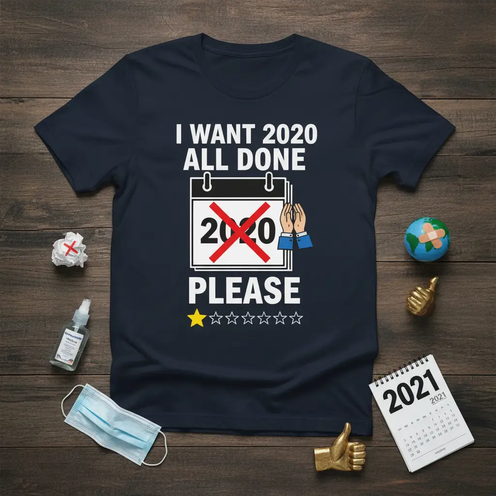 I Want 2020 All Done Please T-Shirt Funny Gift Idea
