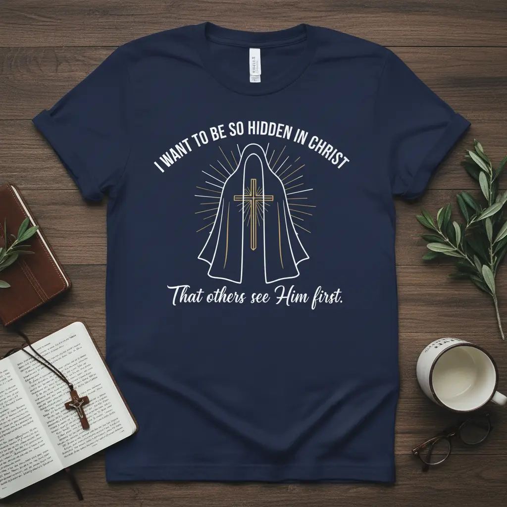 I Want to Be So Hidden in Christ T-Shirt Faith Apparel