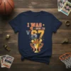 I WAS NOW I'M 67 basketball birthday t-shirt design with trophy, basketballs, and hoop