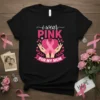 I Wear Pink For My Mom breast cancer awareness t-shirt with pink ribbon and heart graphic