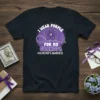 I Wear Purple For My Grandpa Alzheimer's Awareness T-Shirt with purple flower and ribbon graphic