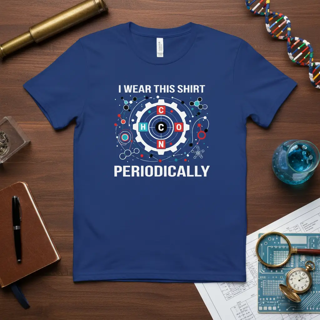 I Wear This Shirt Periodically Chemistry T-Shirt Science Joke Gift