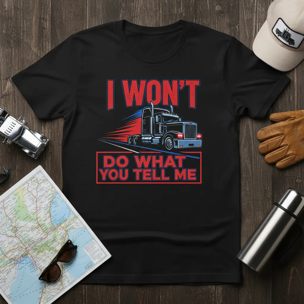I Won’t Do What You Tell Me Trucker T-Shirt Funny Gift