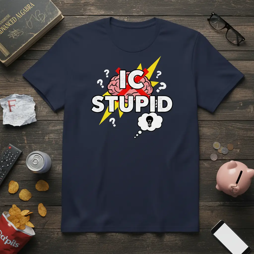 Ic Stupid Funny Quote T-Shirt Sarcastic Humor Gift