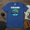 Iceland Northern Lights creative graphic design printed on comfortable cotton t-shirt