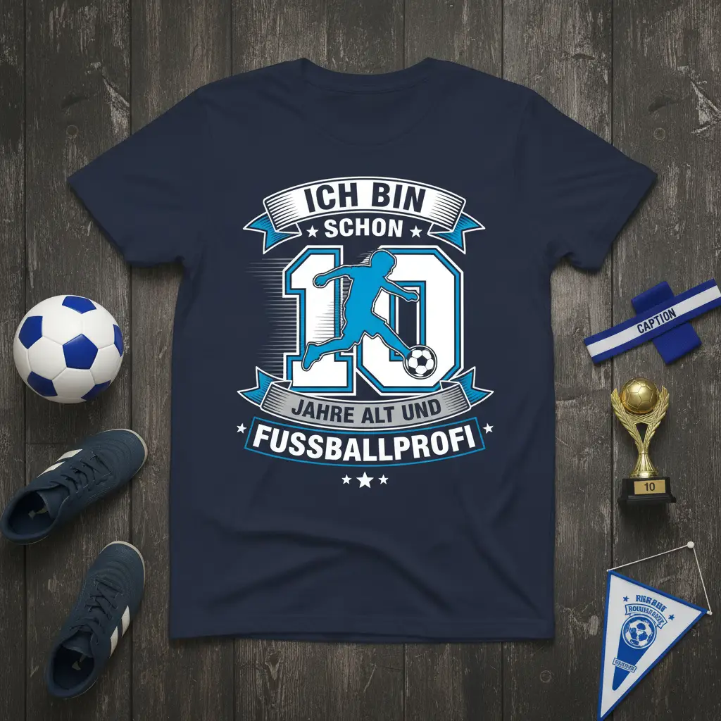 Ich Bin Schon 10 Jahre Alt Und Fußballprofi T-Shirt