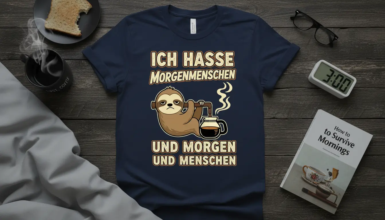 Ich Hasse Morgenmenschen Und Morgen Und Menschen T-Shirt