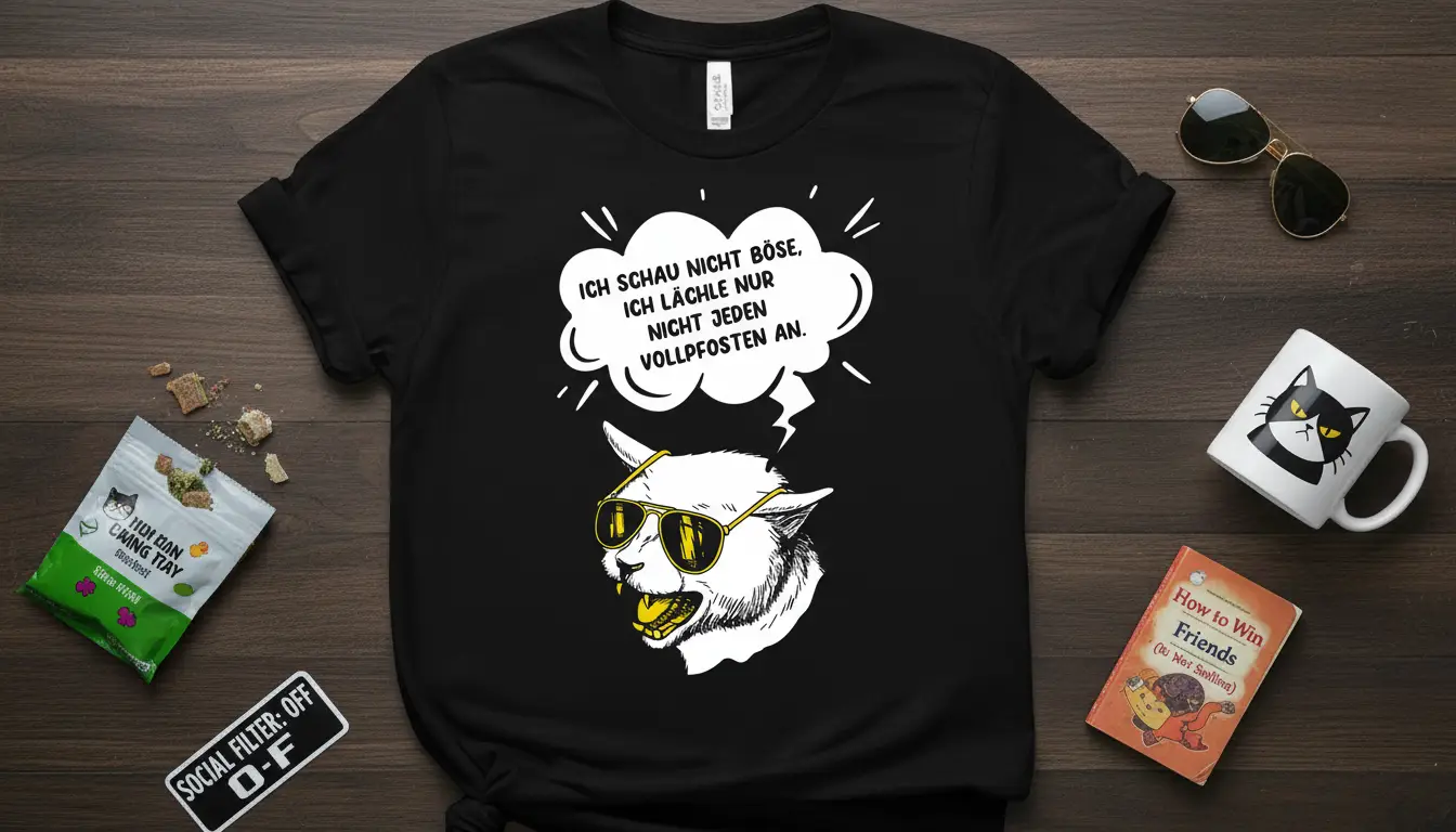 Ich Schau Nicht Böse, Ich Lächle Creative T-Shirt