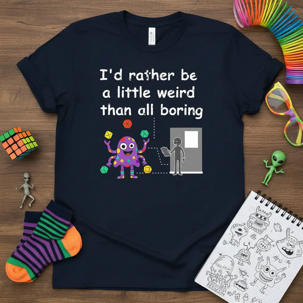 I’d Rather Be a Little Weird Than All Boring T-Shirt