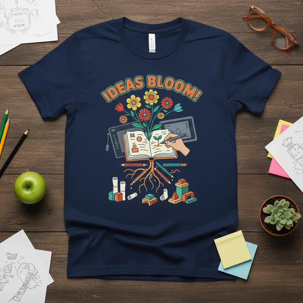Ideas Bloom! Creative Inspiration T-Shirt for Artists