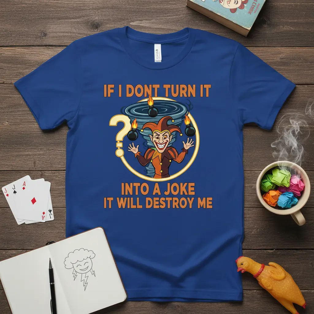 If I Dont Turn It Into a Joke T-Shirt Funny Quote Gift