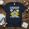 Funny t-shirt with text "If I Got Paid By The Of Stupid People Retire By Next Week" and cartoon illustration
