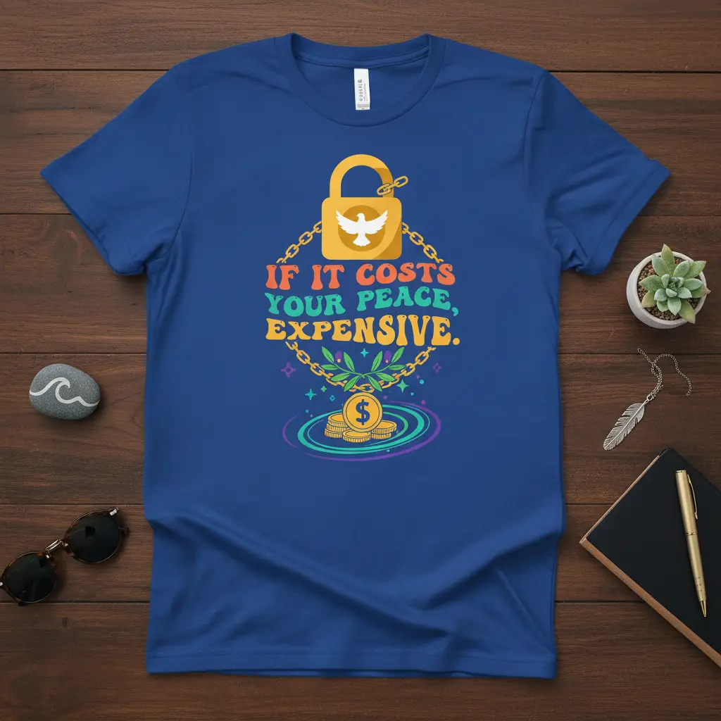 If It Costs Your Peace, Expensive. Quote T-Shirt
