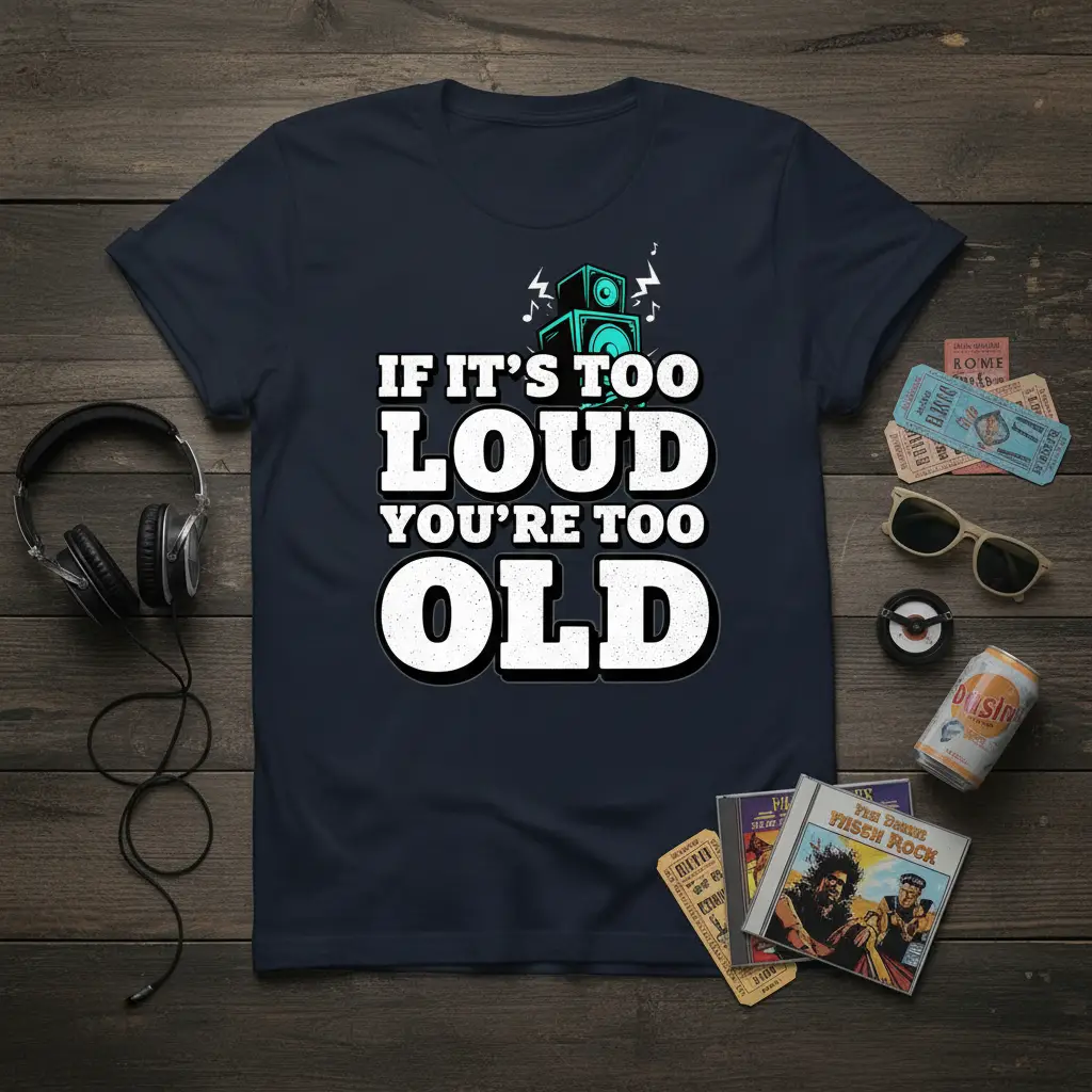 If It’s Too Loud You’re Too Old T-Shirt Funny Music Gift