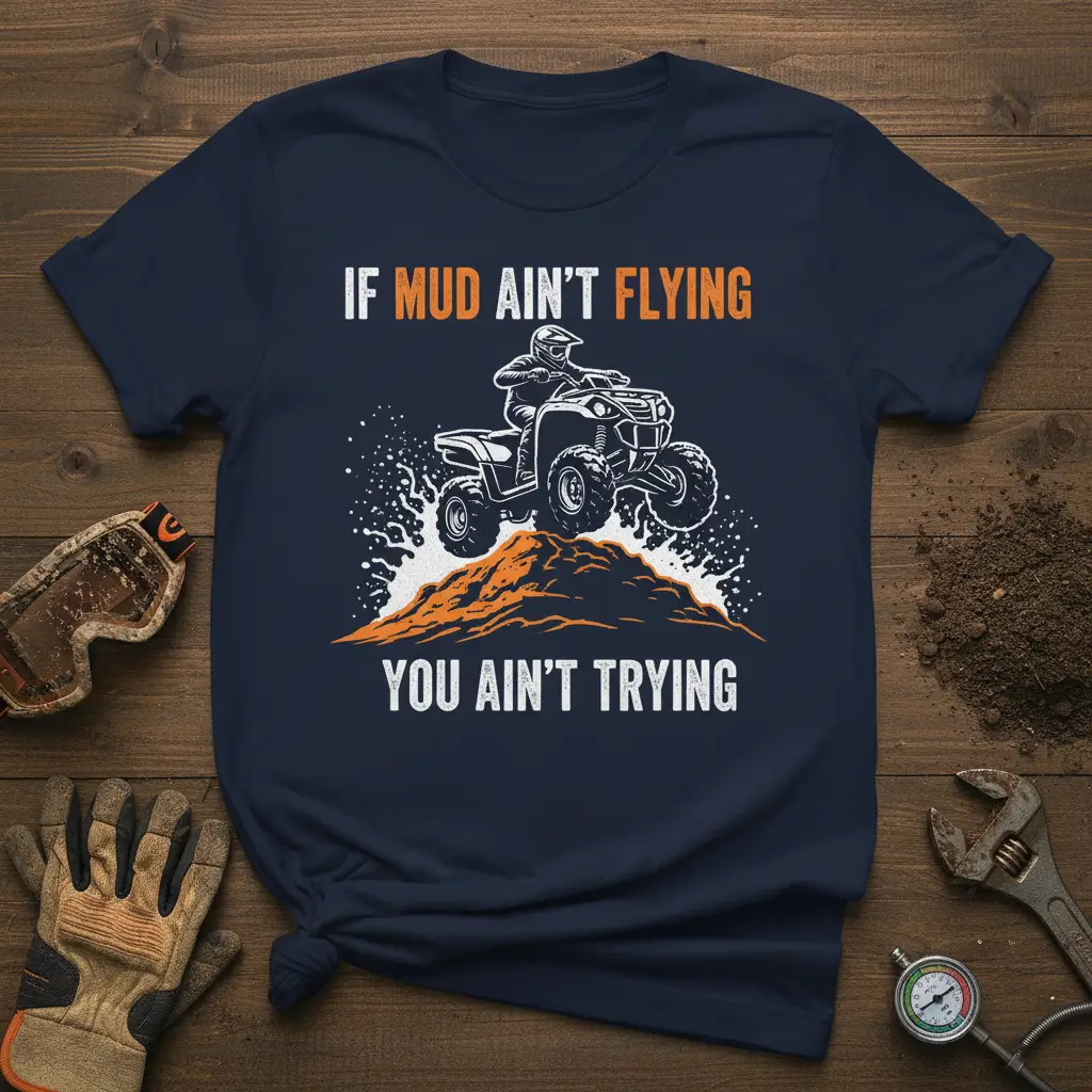 If Mud Ain’t Flying You Ain’t Trying Atv T-Shirt