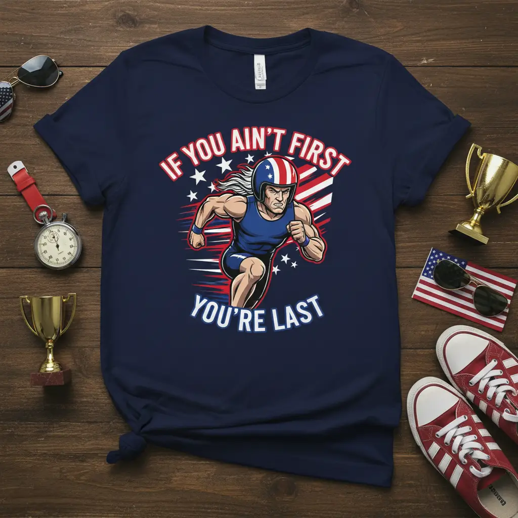 If You Ain’t First You’re Last Runner T-Shirt