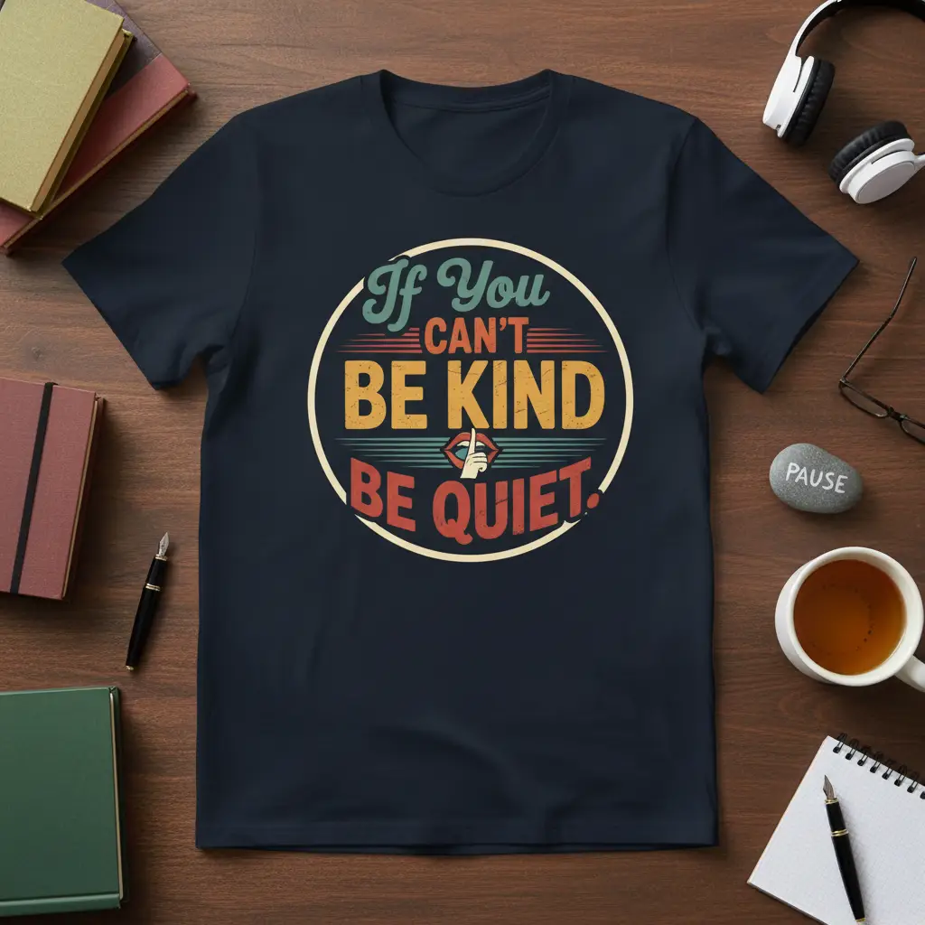If You Can’t Be Kind Be Quiet T-Shirt | Motivational Quote