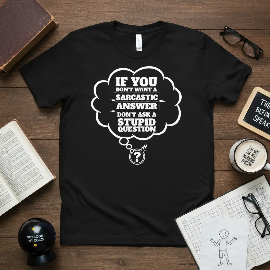 If You Don’t Want a Sarcastic Answer T-Shirt
