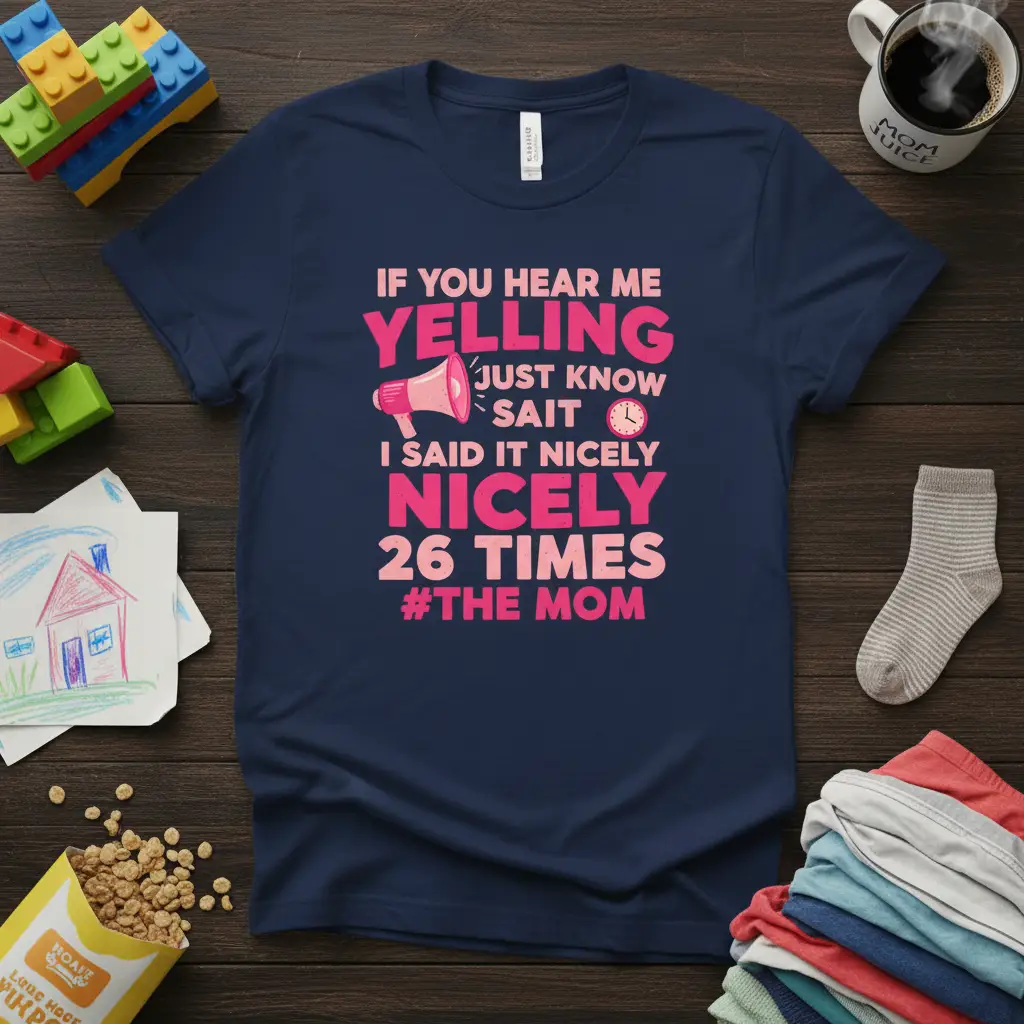 If You Hear Me Yelling Mom T-Shirt Funny Motherhood Gift