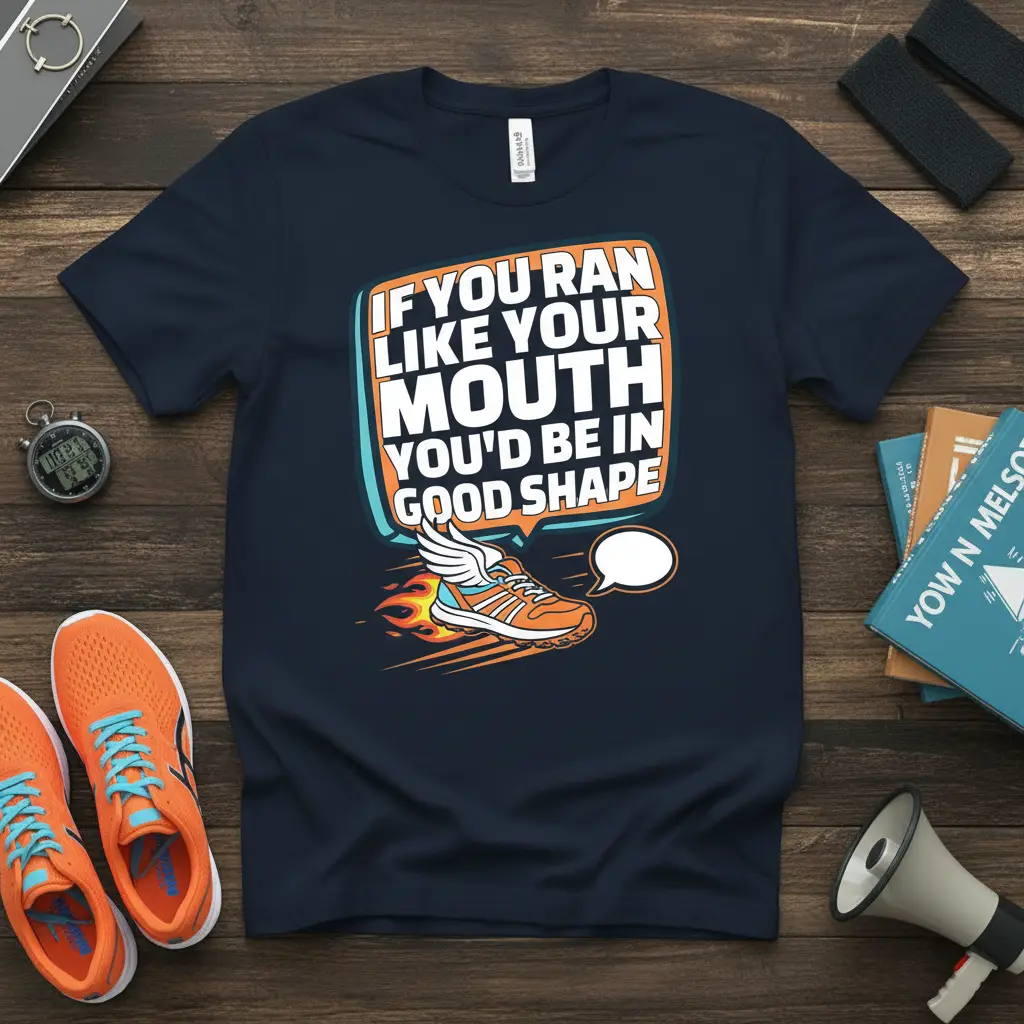 If You Ran Like Your Mouth T-Shirt Funny Runner Gift
