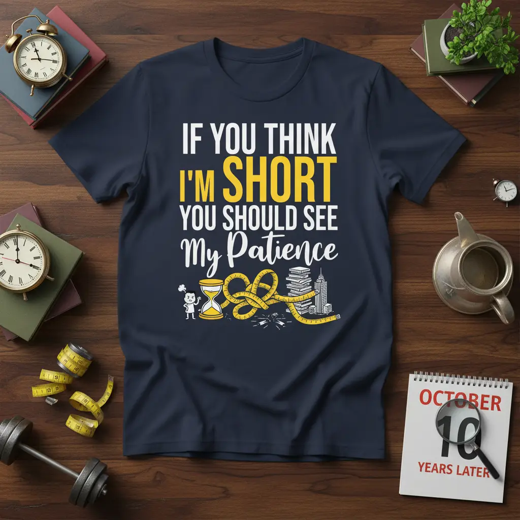 If You Think I’m Short You Should See My Patience T-Shirt