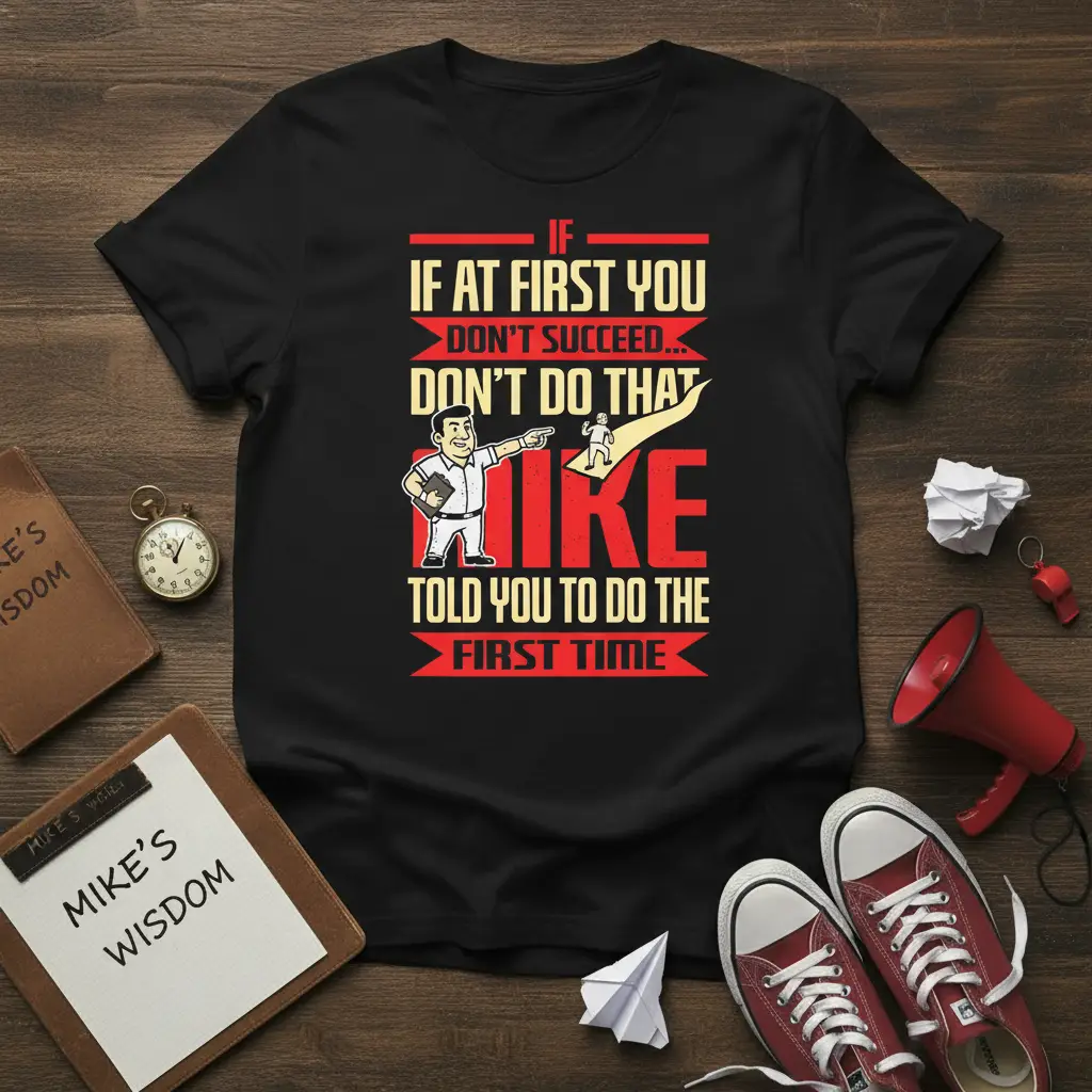 If at First You Don’t Succeed Funny Quote T-Shirt