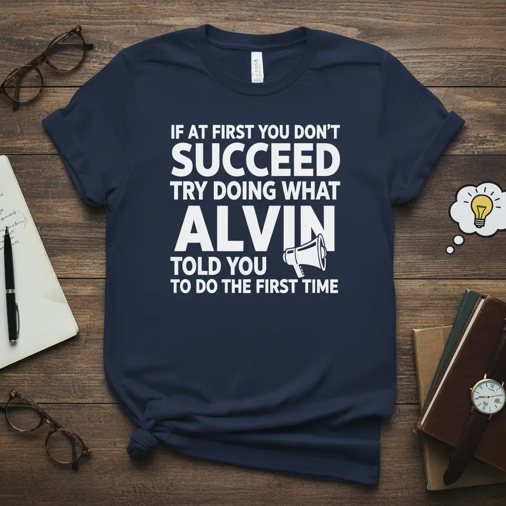 If at First You Don’t Succeed Try Doing What Alvin Told You Tee