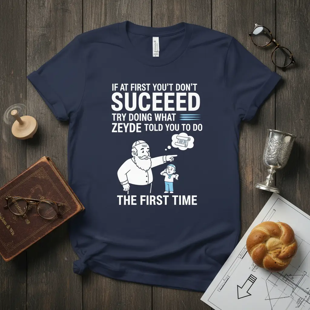 If at First You Don’t Succeeed Zeyde Told You T-Shirt
