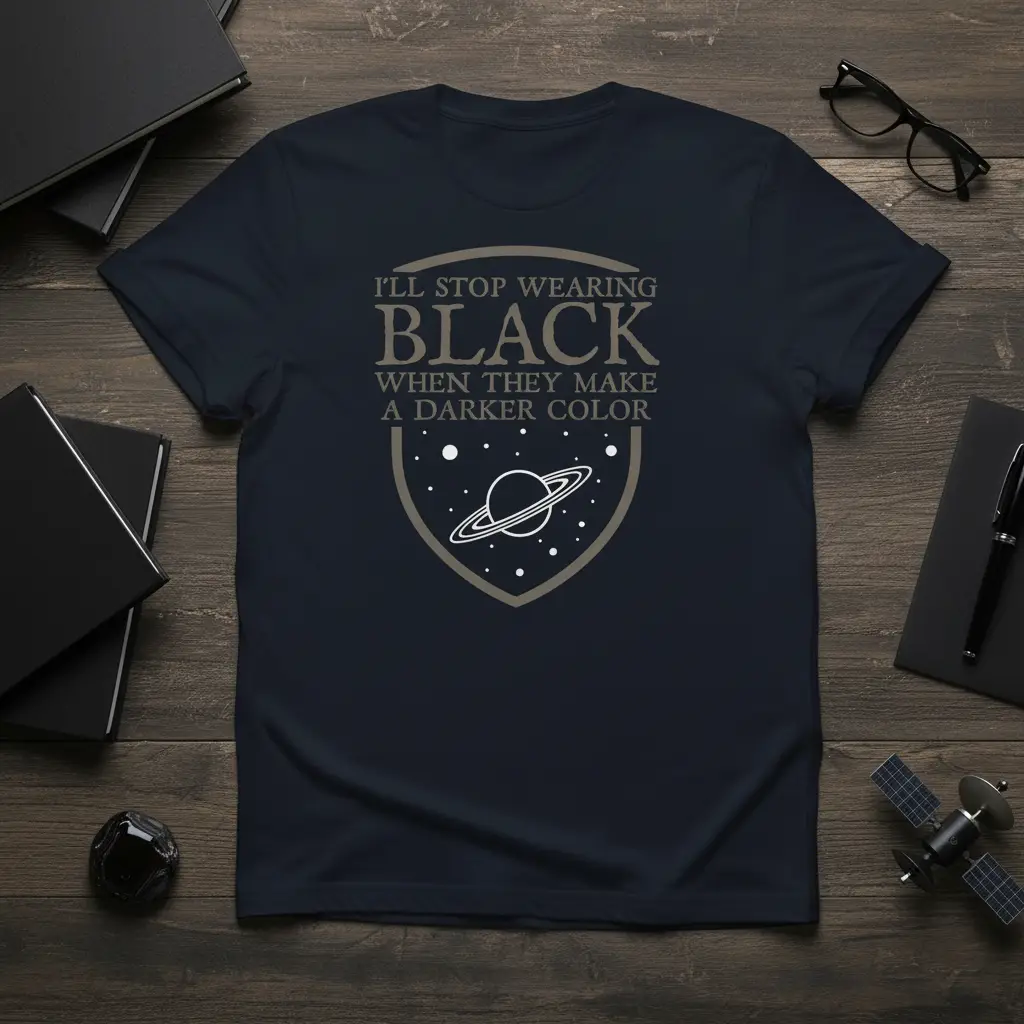 I’ll Stop Wearing Black Darker Color T-Shirt Funny Fashion Gift