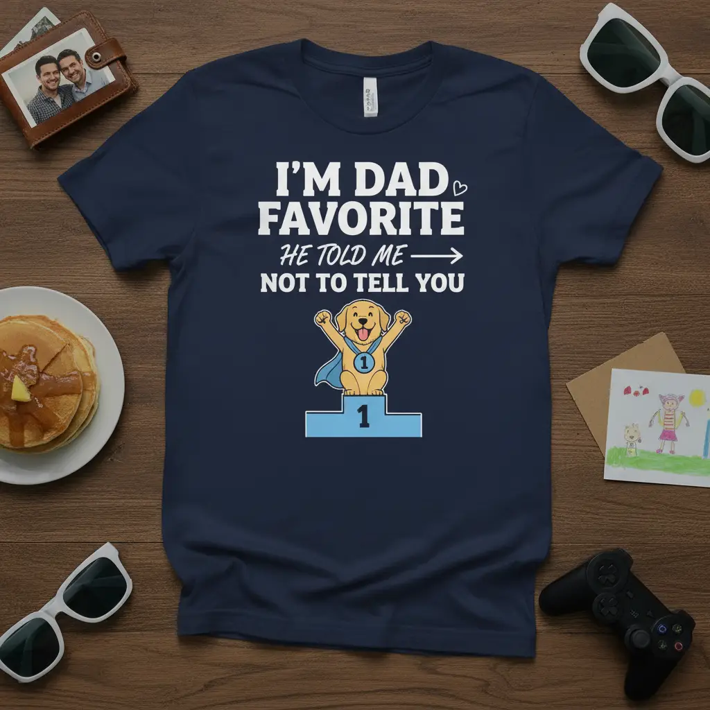 I’m Dad Favorite He Told Me Not to Tell You T-Shirt