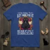 Black cat in priest collar sitting on a throne, text "I'm Going To LET GOD FIX IT BECAUSE IF I