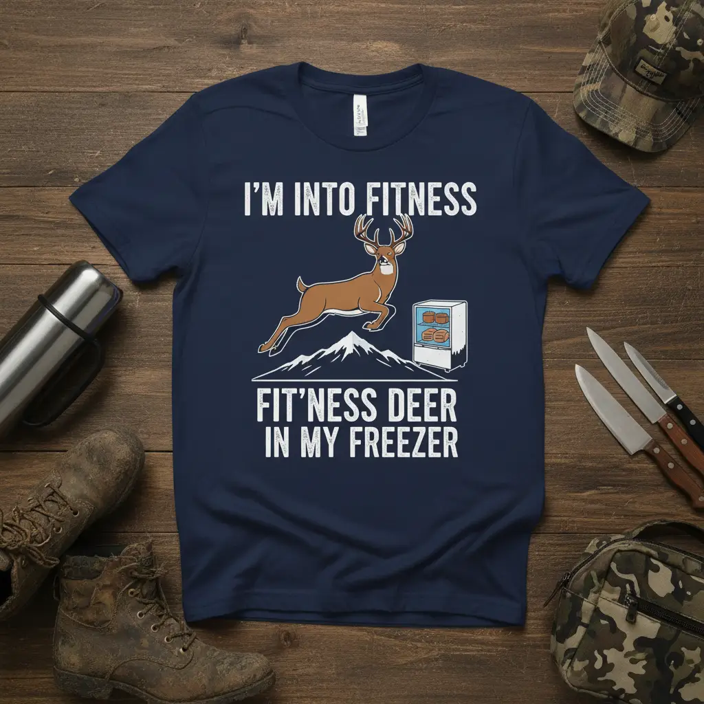 I’m Into Fitness Fit’ness Deer in My Freezer Hunting T-Shirt