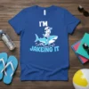 I'M JAKEING IT eye-catching graphic design printed on comfortable cotton t-shirt