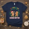 I'm Naughty For Cookie Butter Christmas T-Shirt featuring gingerbread men and festive lights