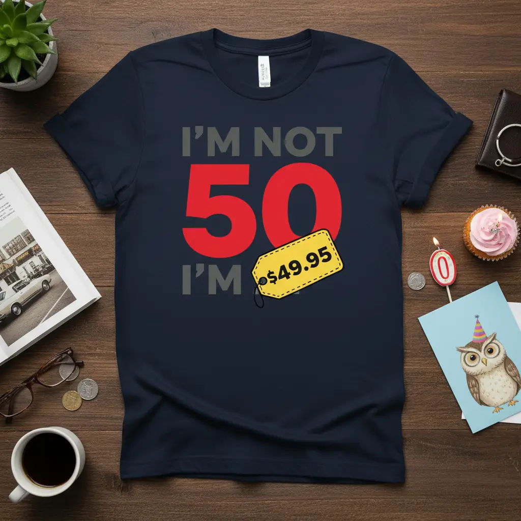I’m Not 50 I’m $49.95 Birthday T-Shirt Gift
