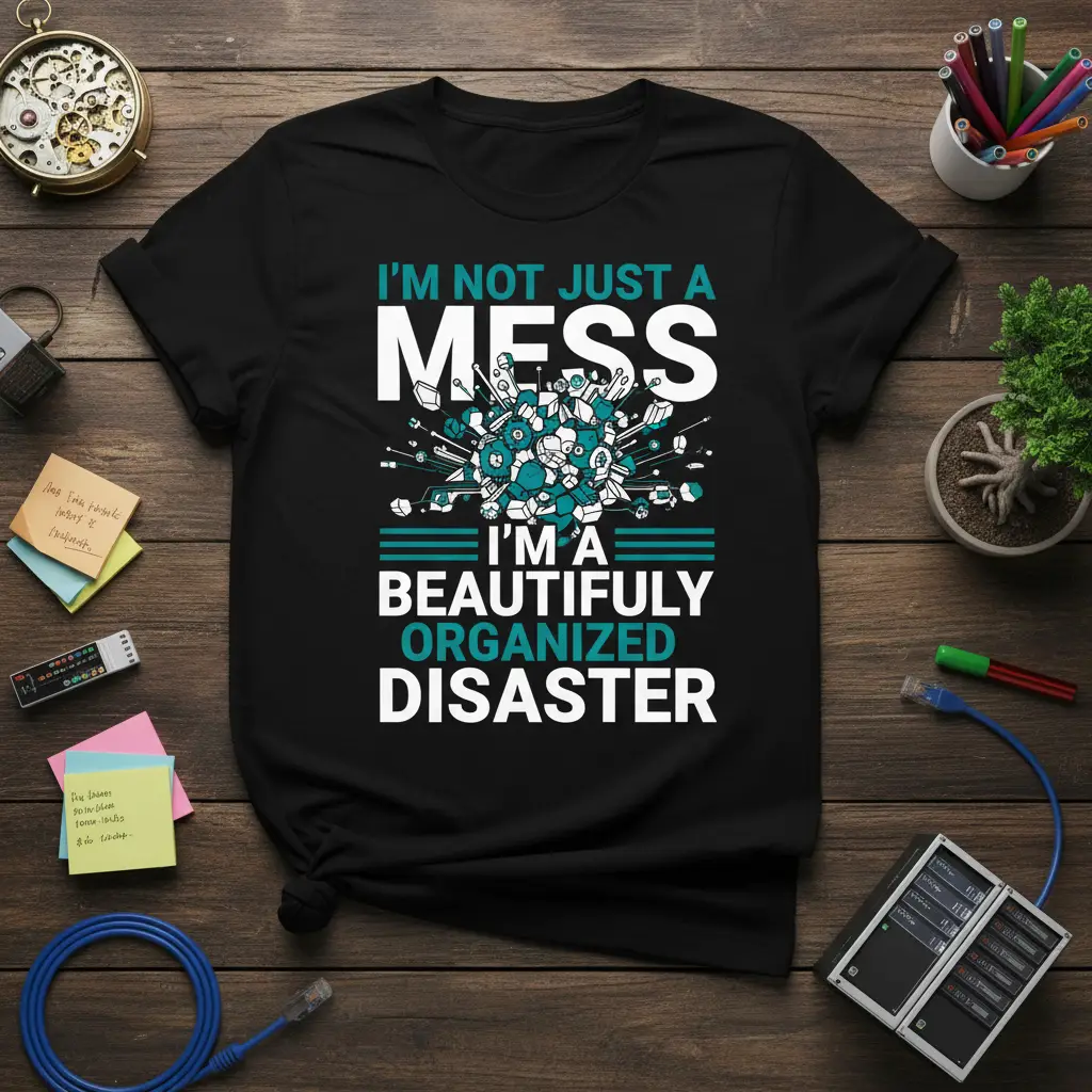 I’m Not Just a Mess I’m a Beautifully Organized Disaster Tee