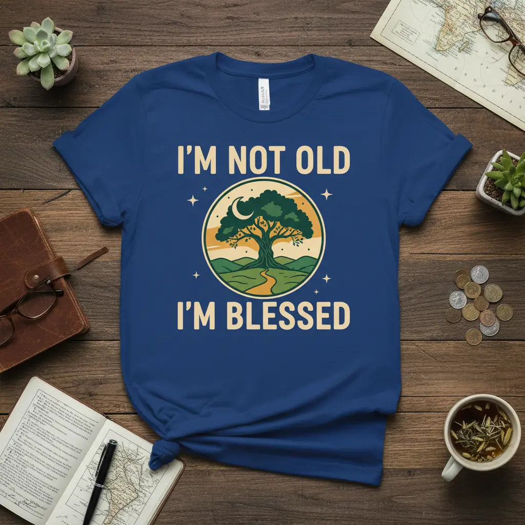 I’m Not Old I’m Blessed Quote T-Shirt Positive Life Apparel