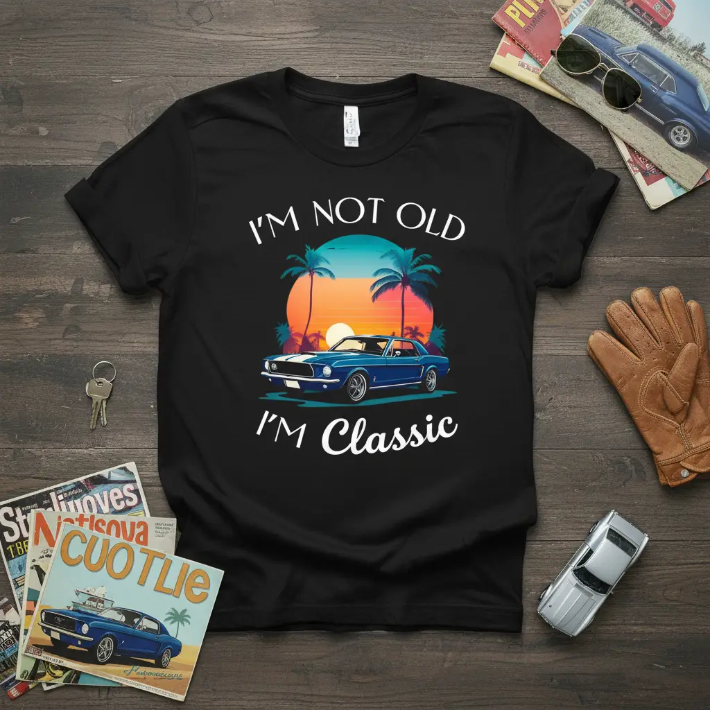 I’m Not Old I’m Classic Car T-Shirt Vintage Retro Gift