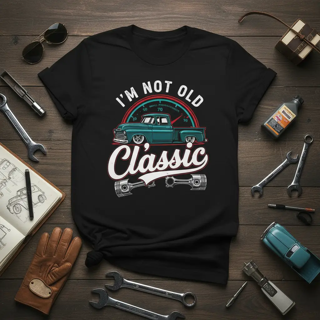 I’m Not Old I’m Classic Truck T-Shirt Vintage Car Lover Gift