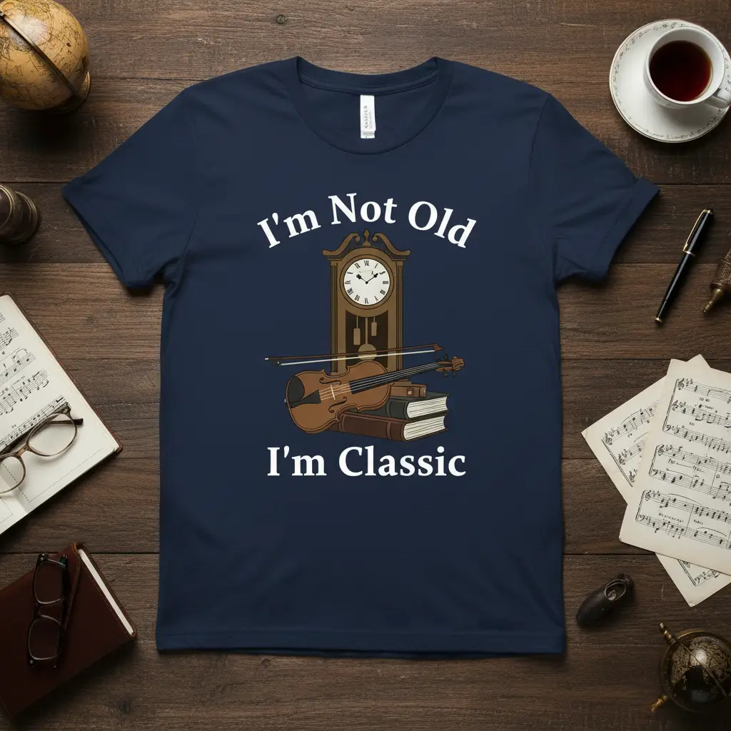 I’m Not Old I’m Classic Violin T-Shirt Vintage Music Lover Gift