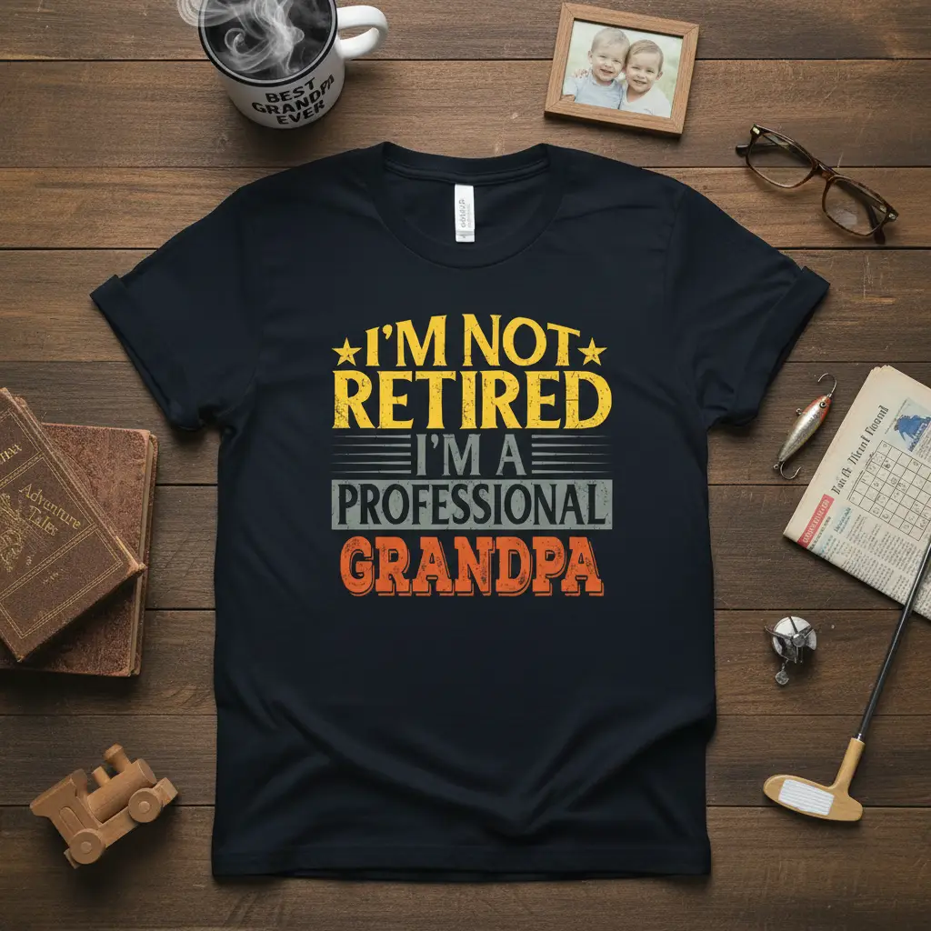 I’m Not Retired I’m a Professional Grandpa T-Shirt