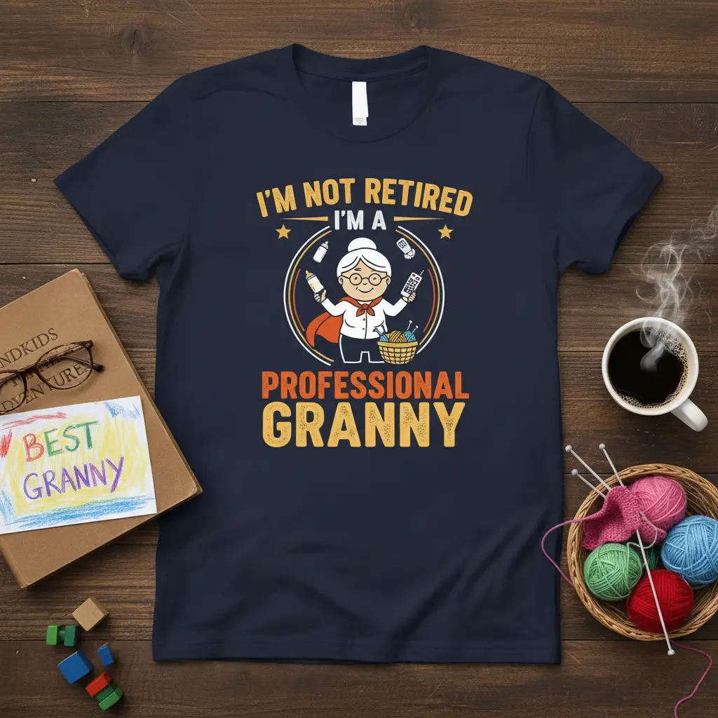 I’m Not Retired I’m a Professional Granny T-Shirt