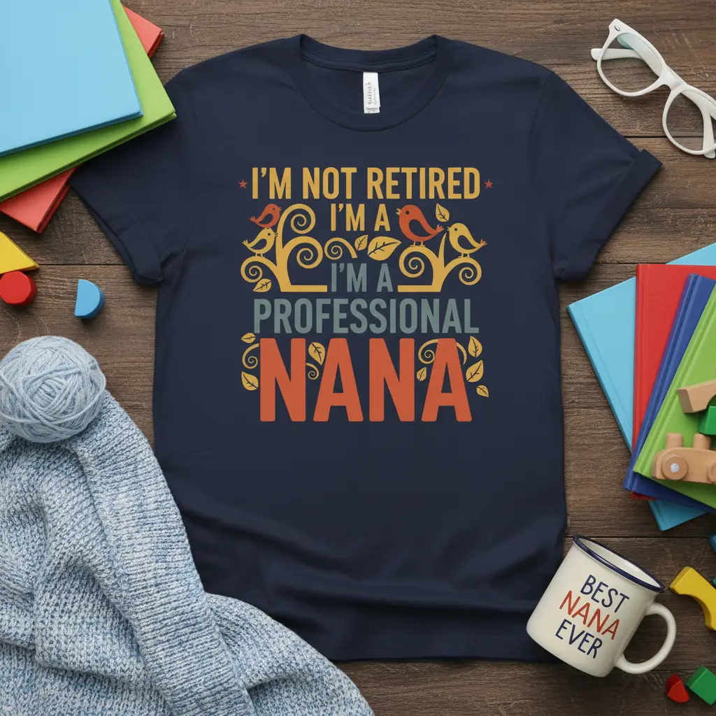 I’m Not Retired I’m a Professional Nana T-Shirt